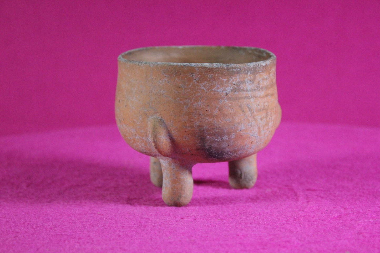 Pre Columbian Artifact Authentic Mini Tripod Bowl 1000-1400 AD Nicaragua COA J93