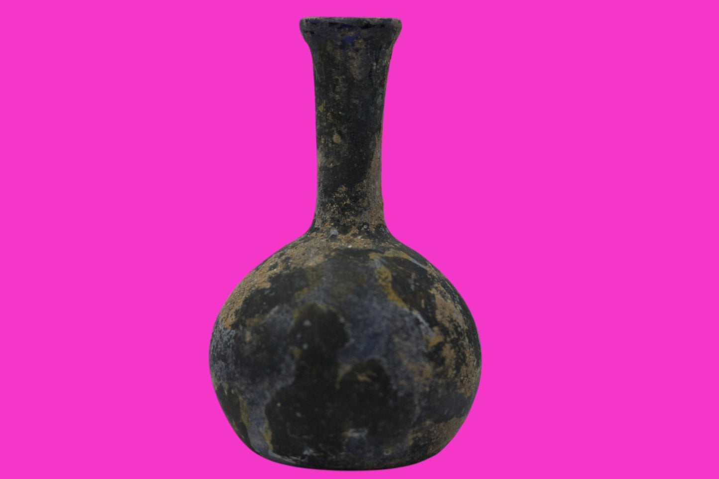 Ancient Holy Land Glass Bottle Authentic Artifact 100-300 AD Roman Era COA J21