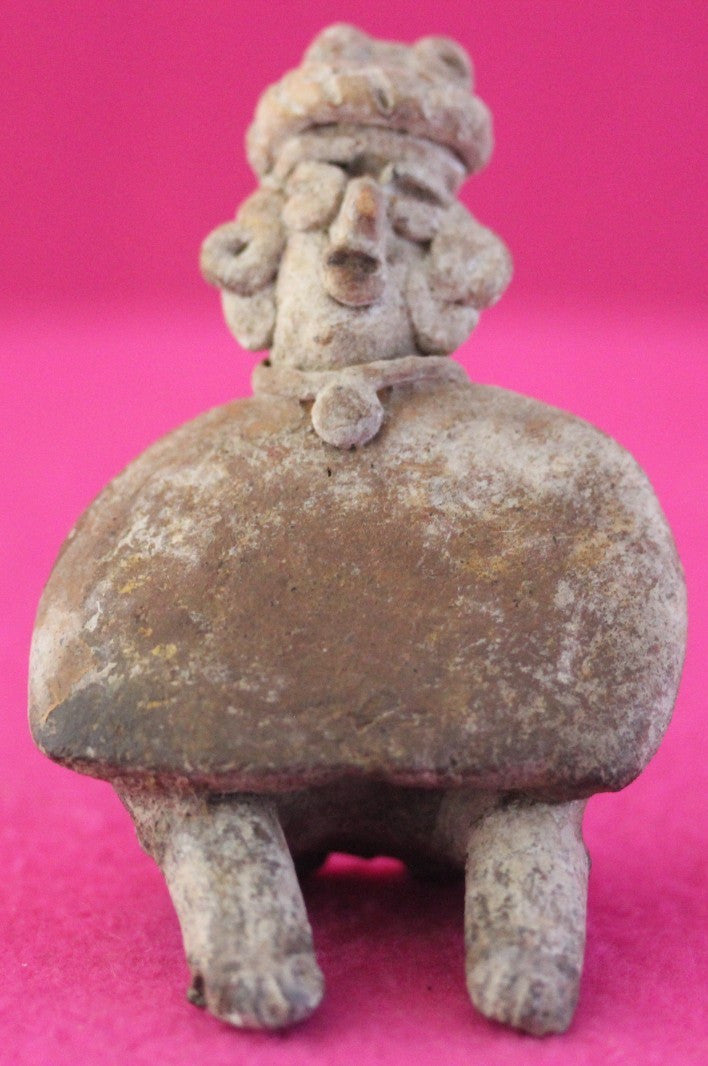 Pre Columbian Authentic Artifact Rare Skirted Tomb Figure Colima Mexico COA 183