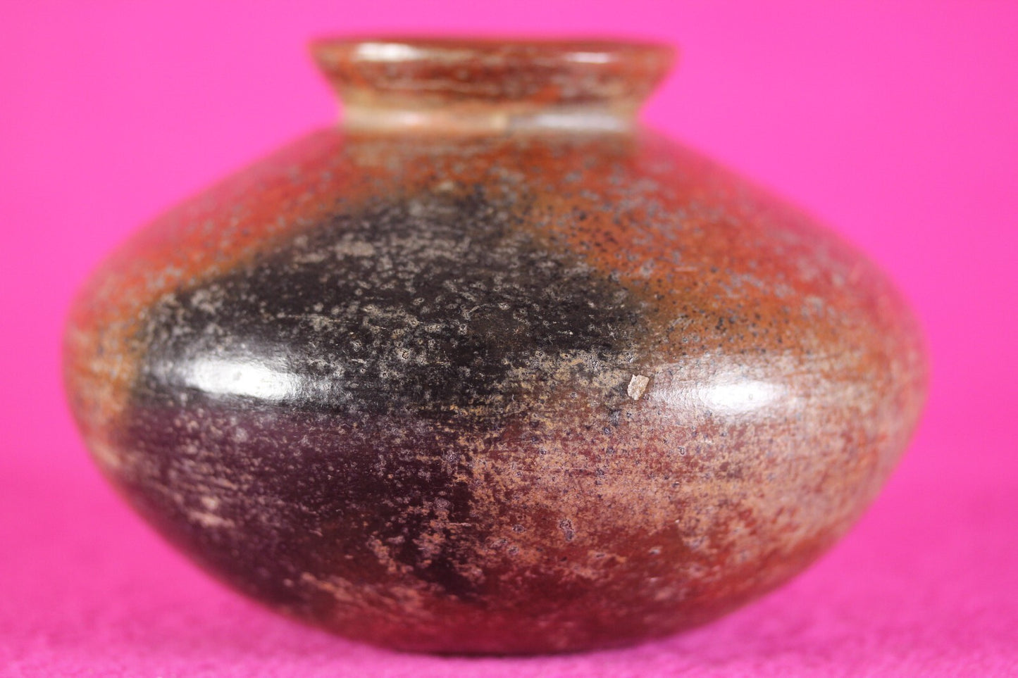 Pre Columbian Artifact Colima 300 BC-300 AD Red Jar Guaranteed Authentic COA J56