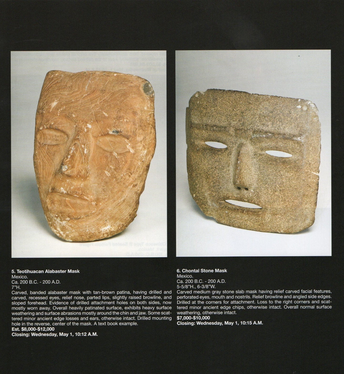 Pre Columbian Artifacts Price & Value Guide Arte Primitivo Auction Catalog #65
