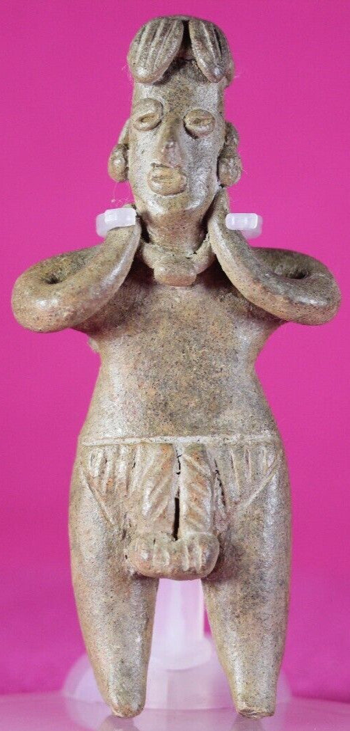 Pre Columbian Artifact Colima Figure Mexico 300BC-300AD Certified COA J33