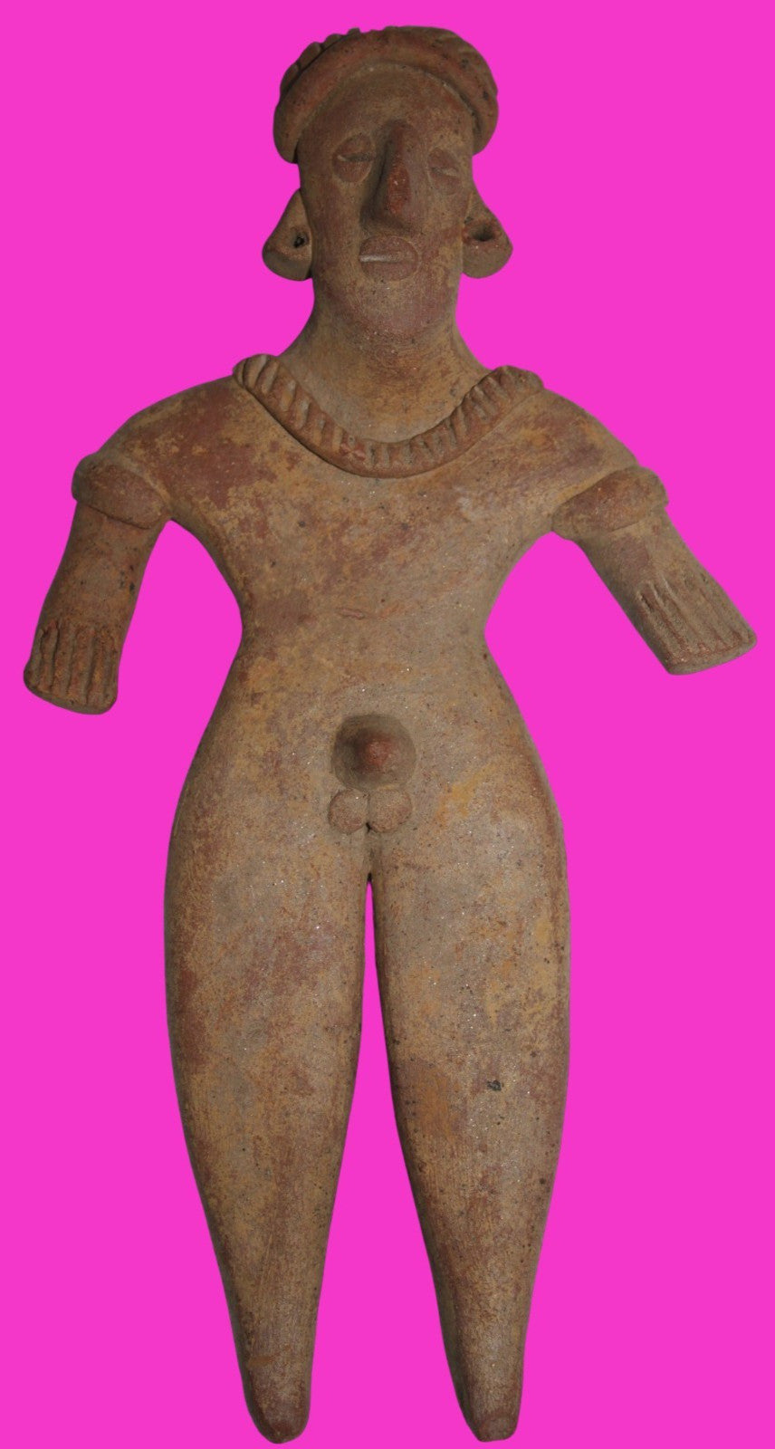 Pre Columbian Artifact 6 in Male Shaft Tomb Figure Colima Mexico 100BC COA 273
