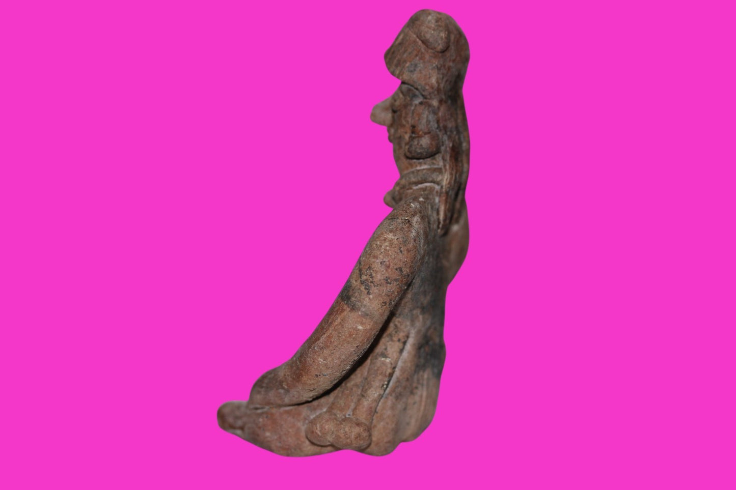 Pre Columbian Artifact Authentic Seated Tomb Figure Colima Mexico 250 AD COA 211