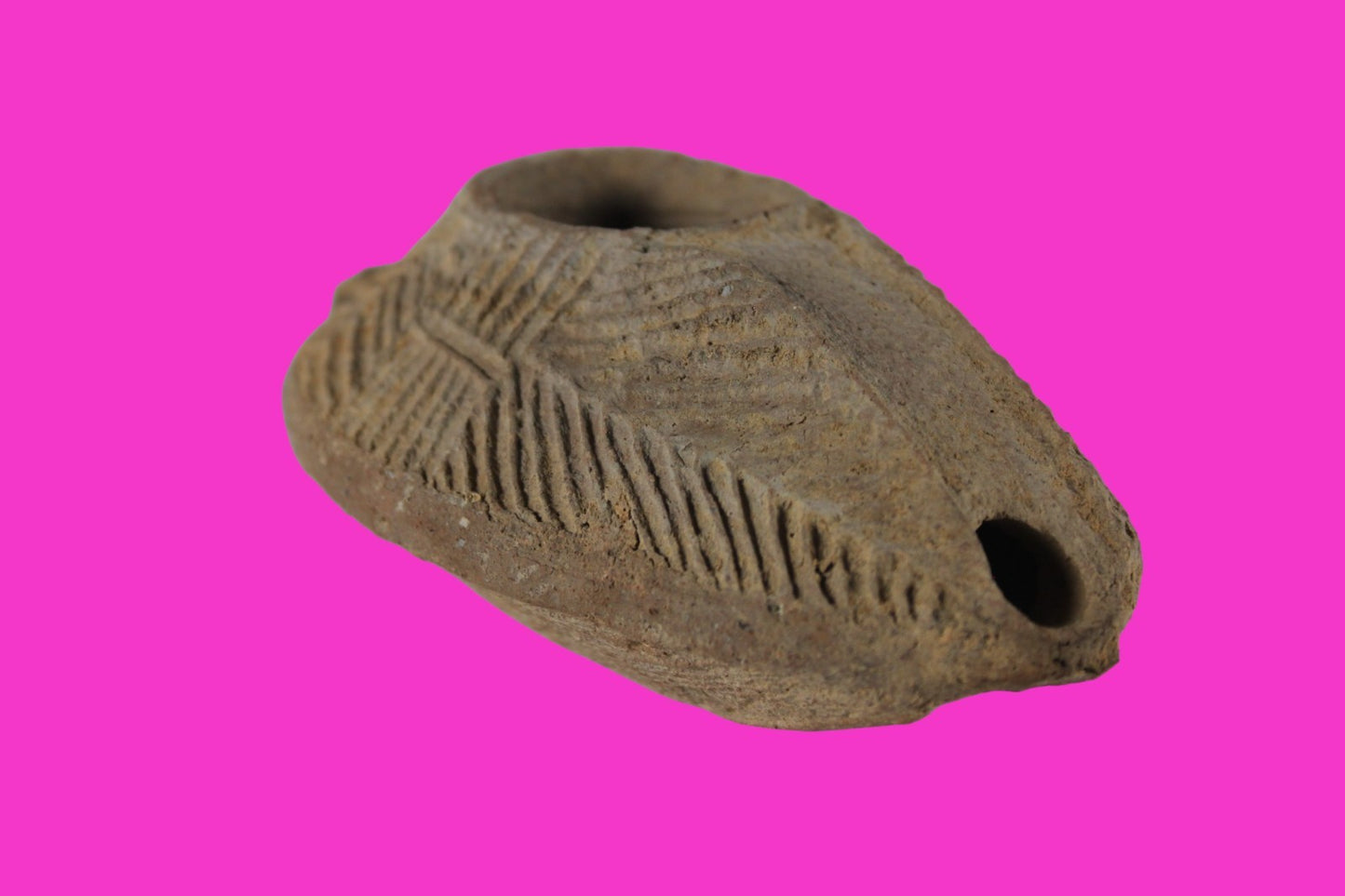 Ancient Holy Land Oil Lamp Artifact  From Jesus Christ Homeland 400-600AD COA 39