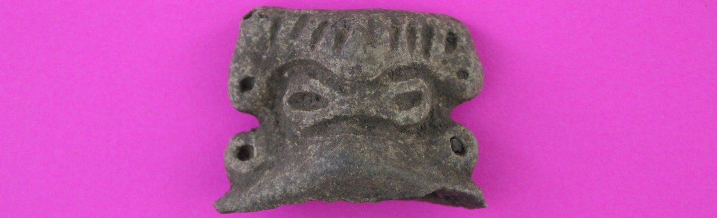 Puerto Rico Taino Pre Columbian Pottery Artifact FREE Display Case 1000AD COA 89