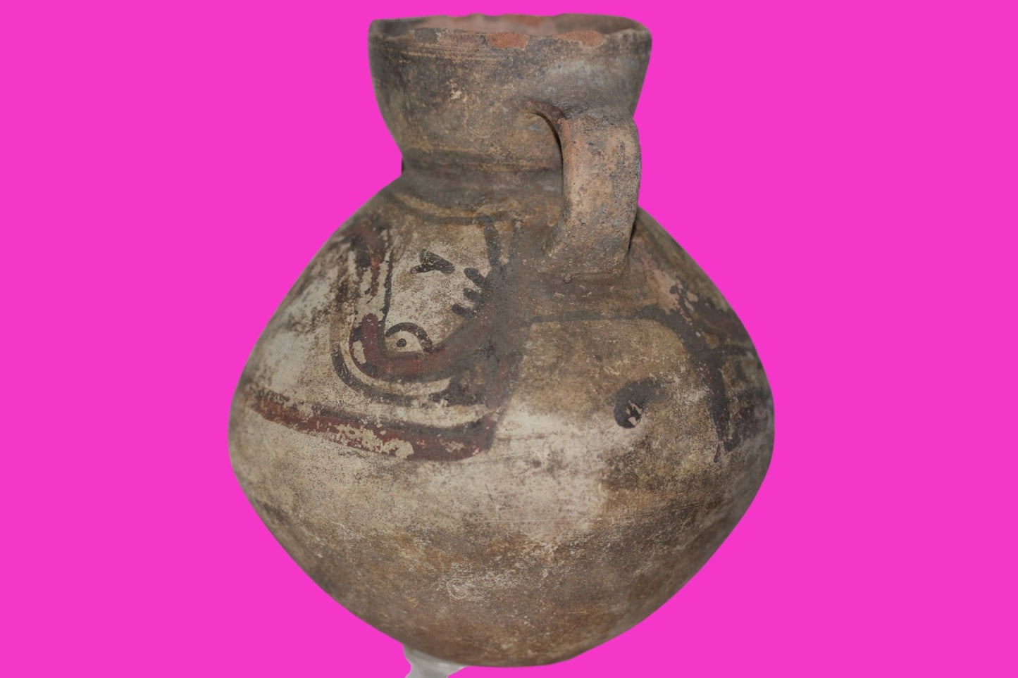 Pre Columbian Authentic Artifact Snake Jug Chancay Peru 1200 -1450 AD COA J103