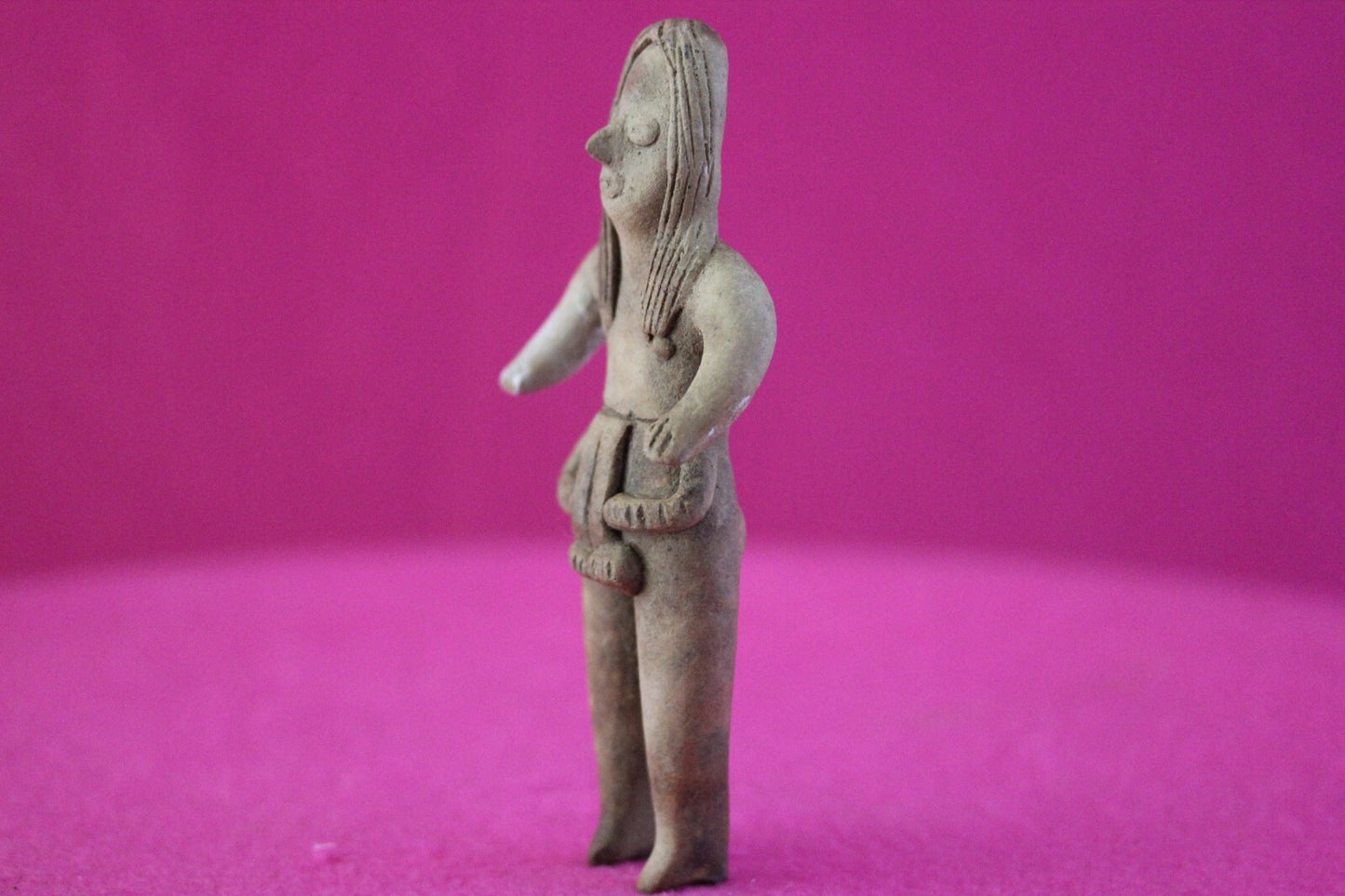 Authentic Pre Columbian Artifact Tomb Figure Colima Mexico 100 BC-250 AD COA 166