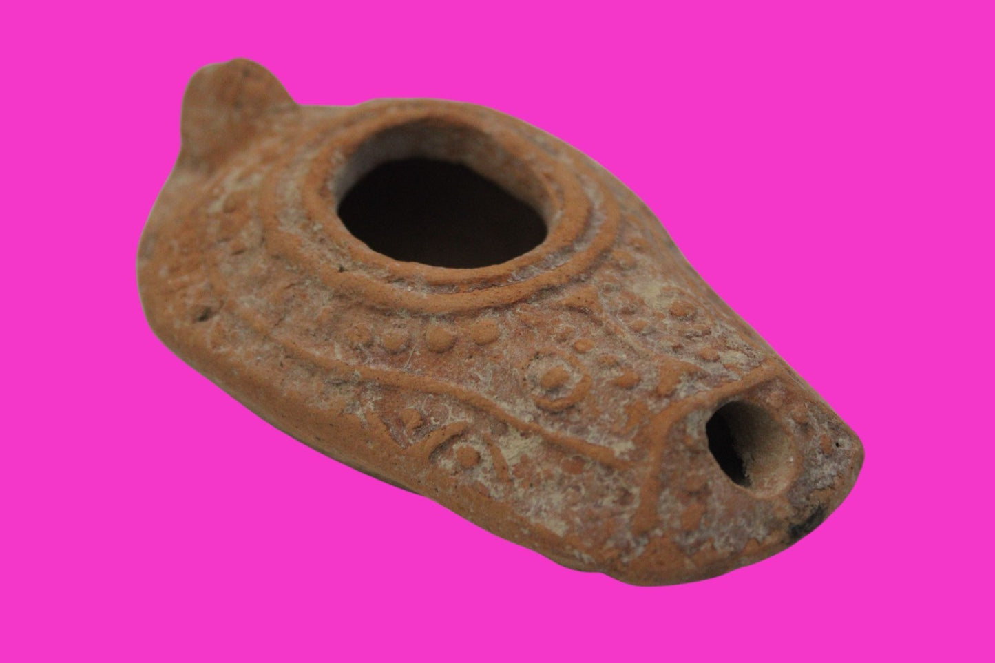 Ancient Holy Land Oil Lamp Artifact From Jesus Christ Home Land 100-500AD COA 65