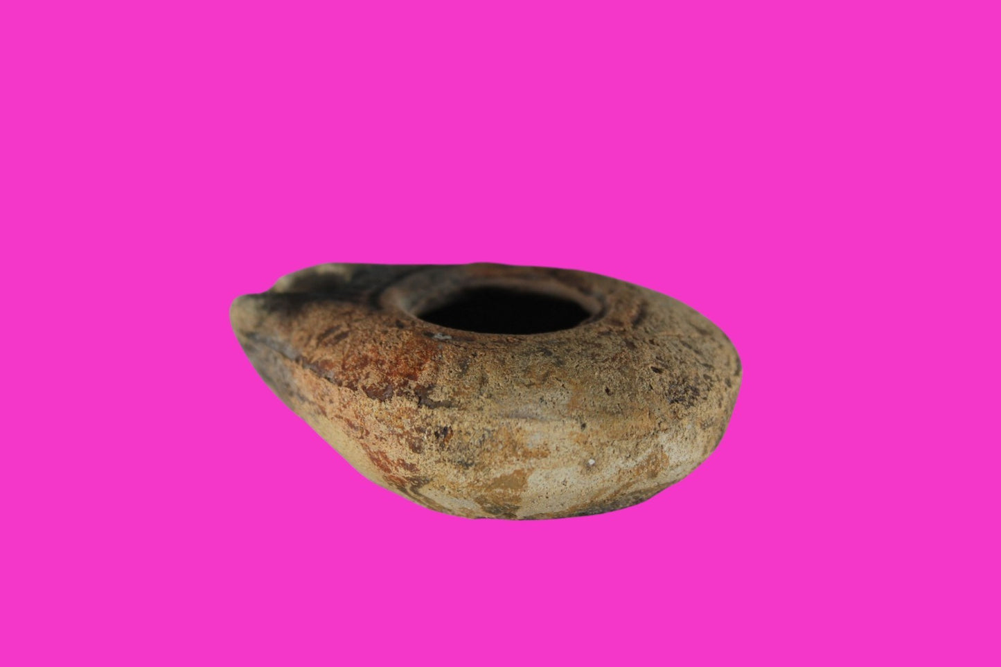 Ancient Holy Land Oil Lamp Artifact Jesus Christ Homeland 100BC-400AD COA 14