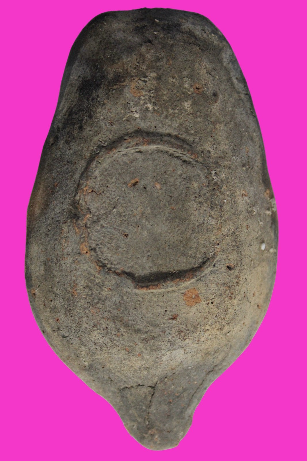 Oil Lamp Holy Land Ancient Artifact Jesus Christ Home Israel 300-600 AD COA 91