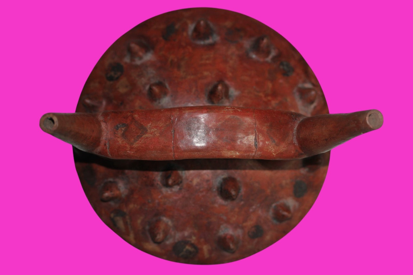 Pre Columbian Artifact Authentic Sican Stirrup Vessel 750-1000 AD Peru COA 220