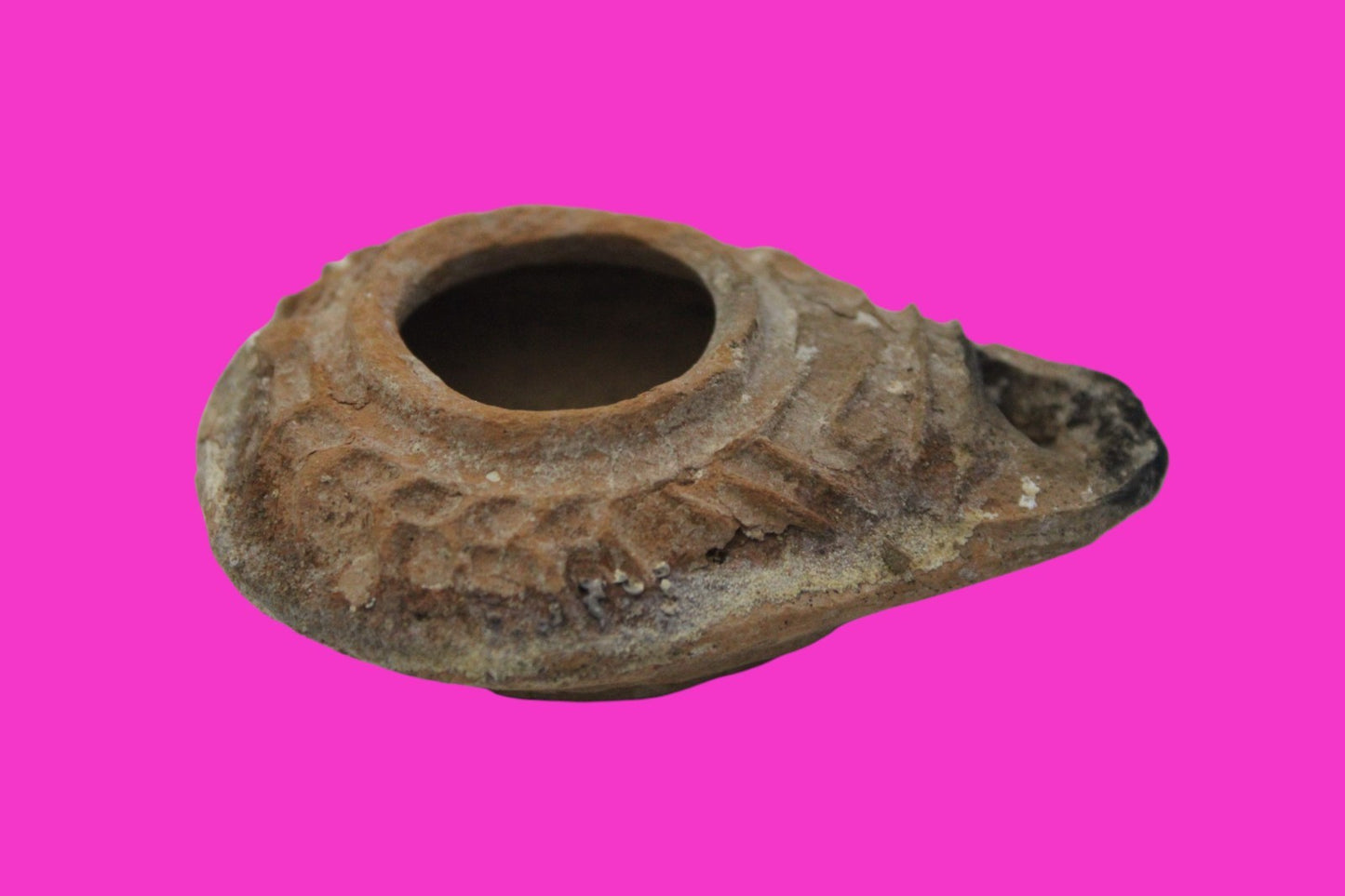Ancient Holy Land Oil Lamp Artifact From Jesus Christ Home Land 100-500AD COA 63