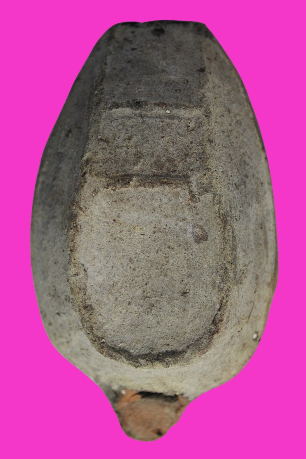 Ancient Holy Land Oil Lamp Artifact 2 Hidden Christian Crosses 300-600 AD COA 97