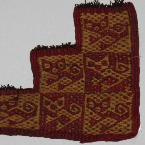 Pre Columbian Artifact Authentic Frameable Textile Border Chancay Peru COA 18