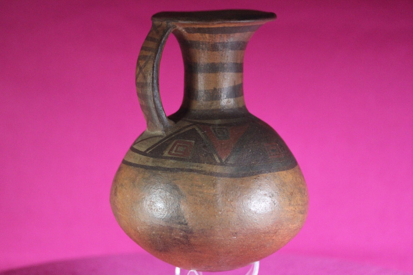 Pre Columbian Authentic Artifact Inca Pitcher  Pottery 1438-1533 AD Peru COA J06