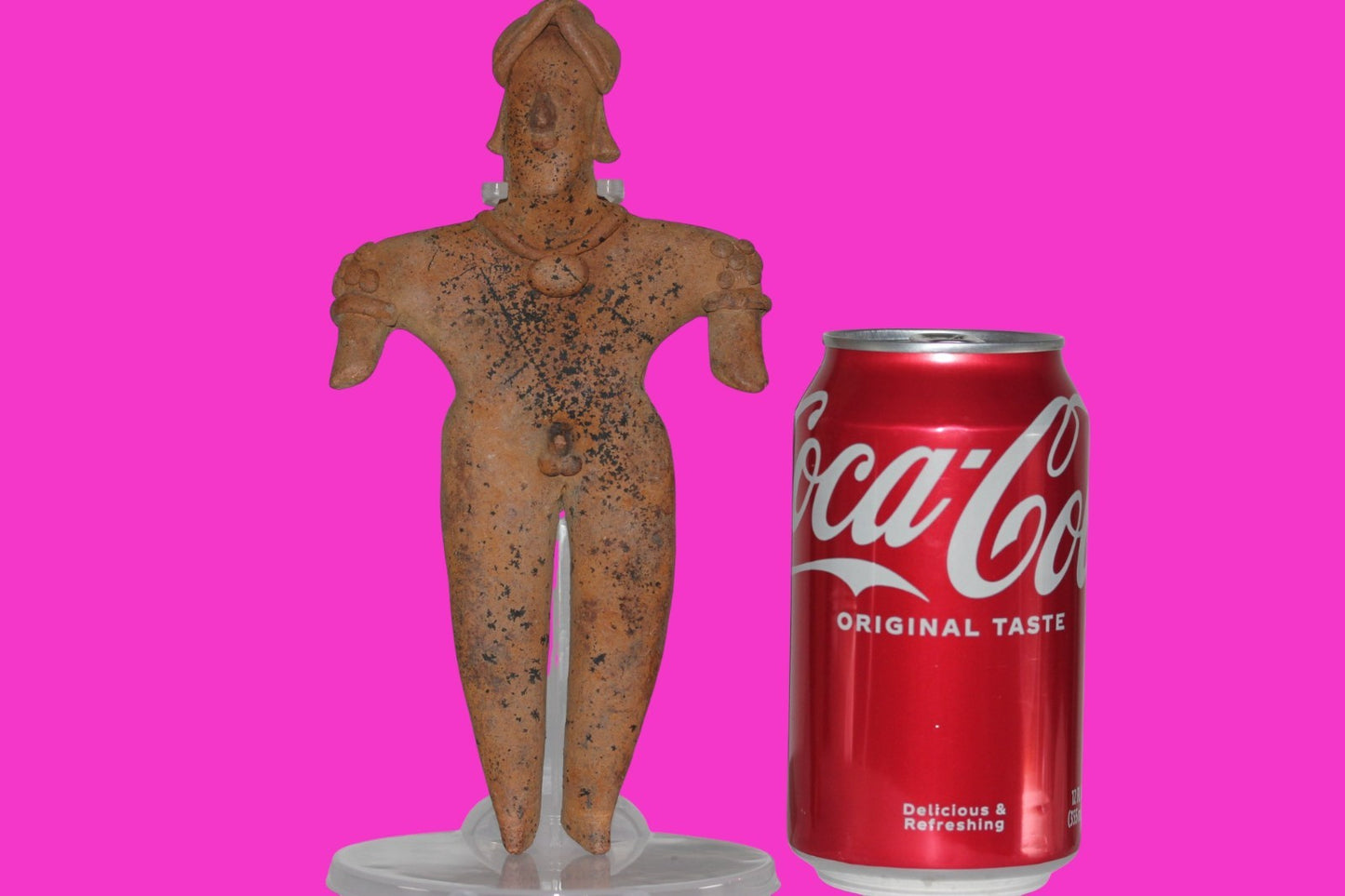 Pre Columbian Artifact 7 Inch Shaman Tomb Figure Colima Mexico 100 BC COA 234