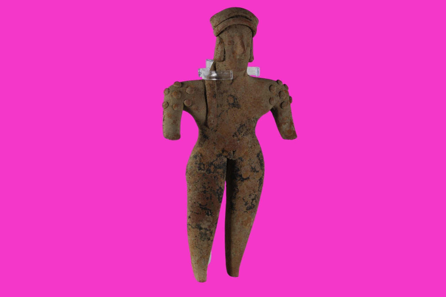 Pre Columbian Artifact 7 Inch Tall Shaft Tomb Figure Colima Mexico 100BC COA 284