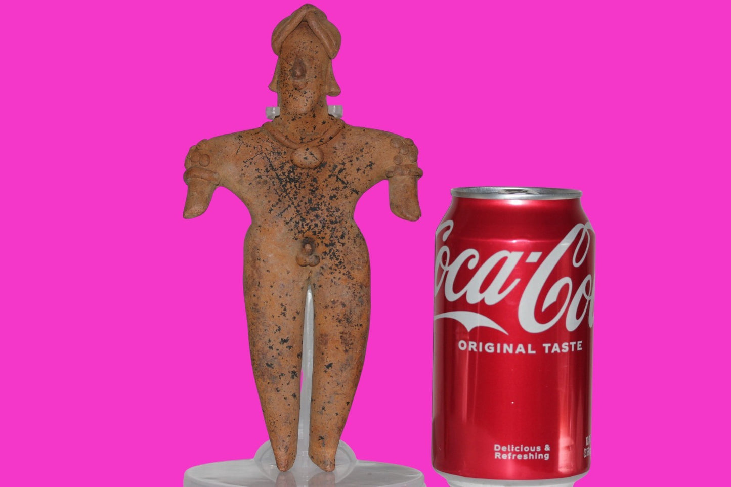 Pre Columbian Artifact 7 Inch Shaman Tomb Figure Colima Mexico 100 BC COA 234