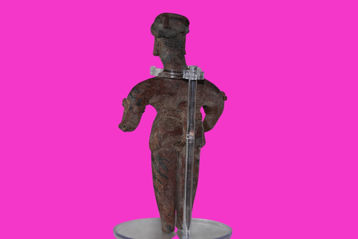 Pre Columbian Artifact 6 inch Male Shaft Tomb Figure Colima Mexico 100BC COA 265