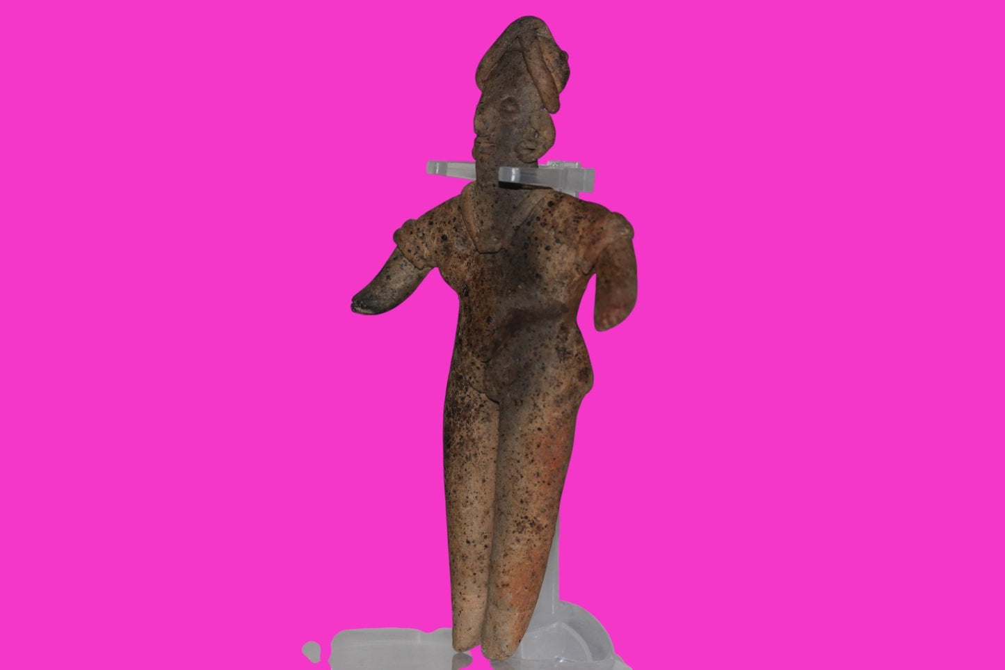 Pre Columbian Artifact 6 Inch Female Tomb Figure Colima Mexico 100 BC COA 242