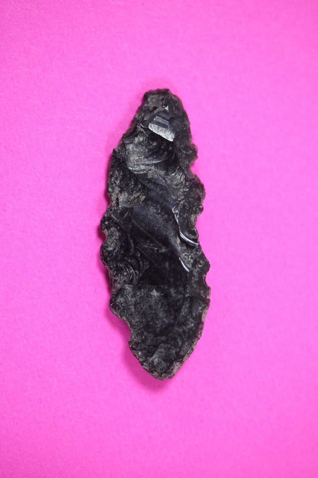 Pre Columbian Artifact Authentic Aztec Arrowhead Battle of Mexico City COA 82