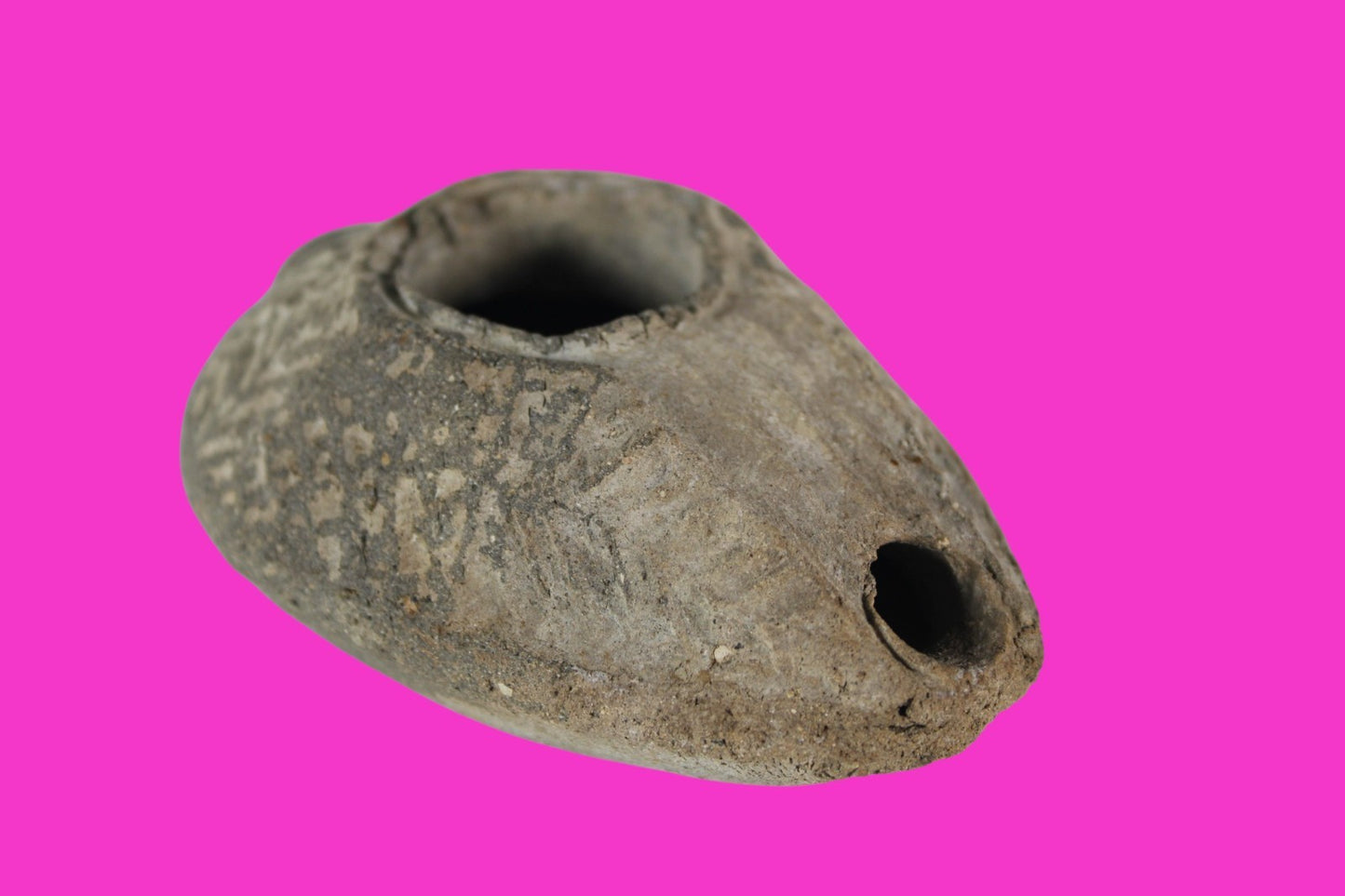 Oil Lamp Holy Land Ancient Artifact Jesus Christ Home Israel 300-600 AD COA 106