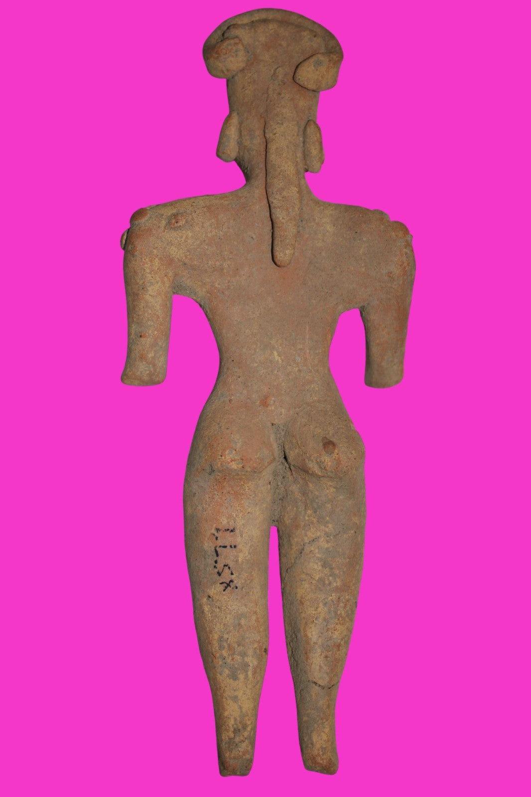 Pre Columbian Artifact 6 in Male Shaman Tomb Figure Colima Mexico 100BC COA 268