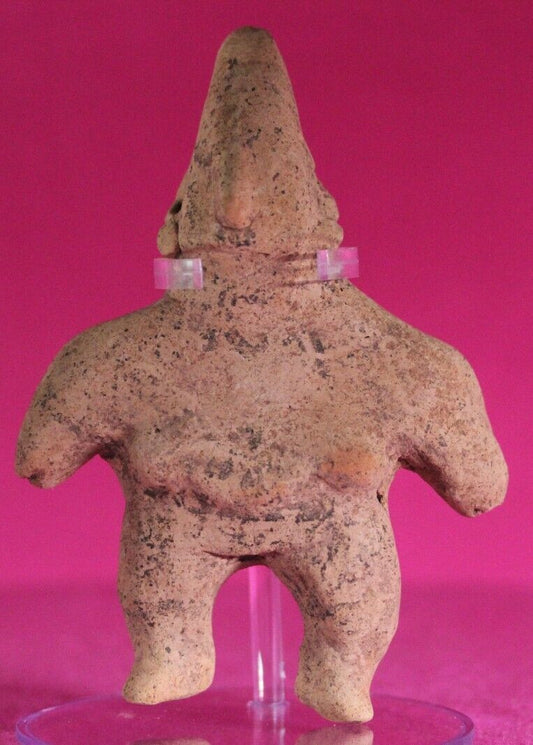 Authentic Pre Columbian Artifact Dwarf Tomb Figure Colima Mexico COA T87