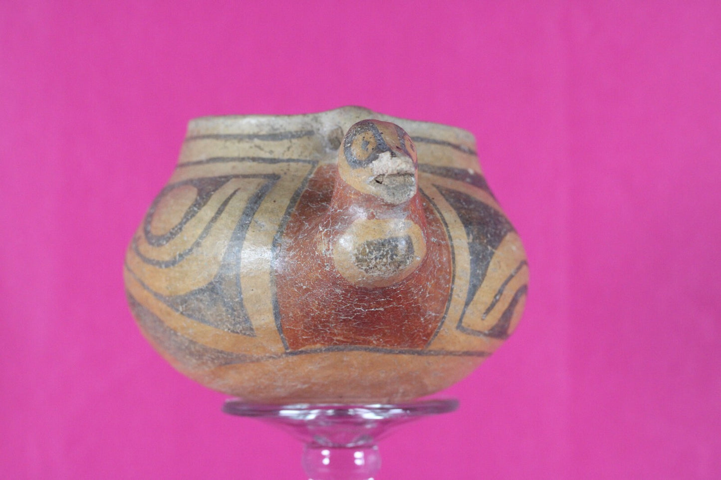 Ex Sotheby's Authentic Pre Columbian Artifact Casas Grandes Avian Bowl COA T113