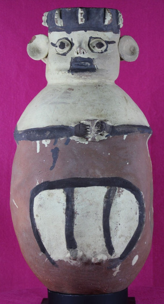 Authentic Pre Columbian Artifact 18 Inch Chancay Man Ex Arte Primitivo COA T106