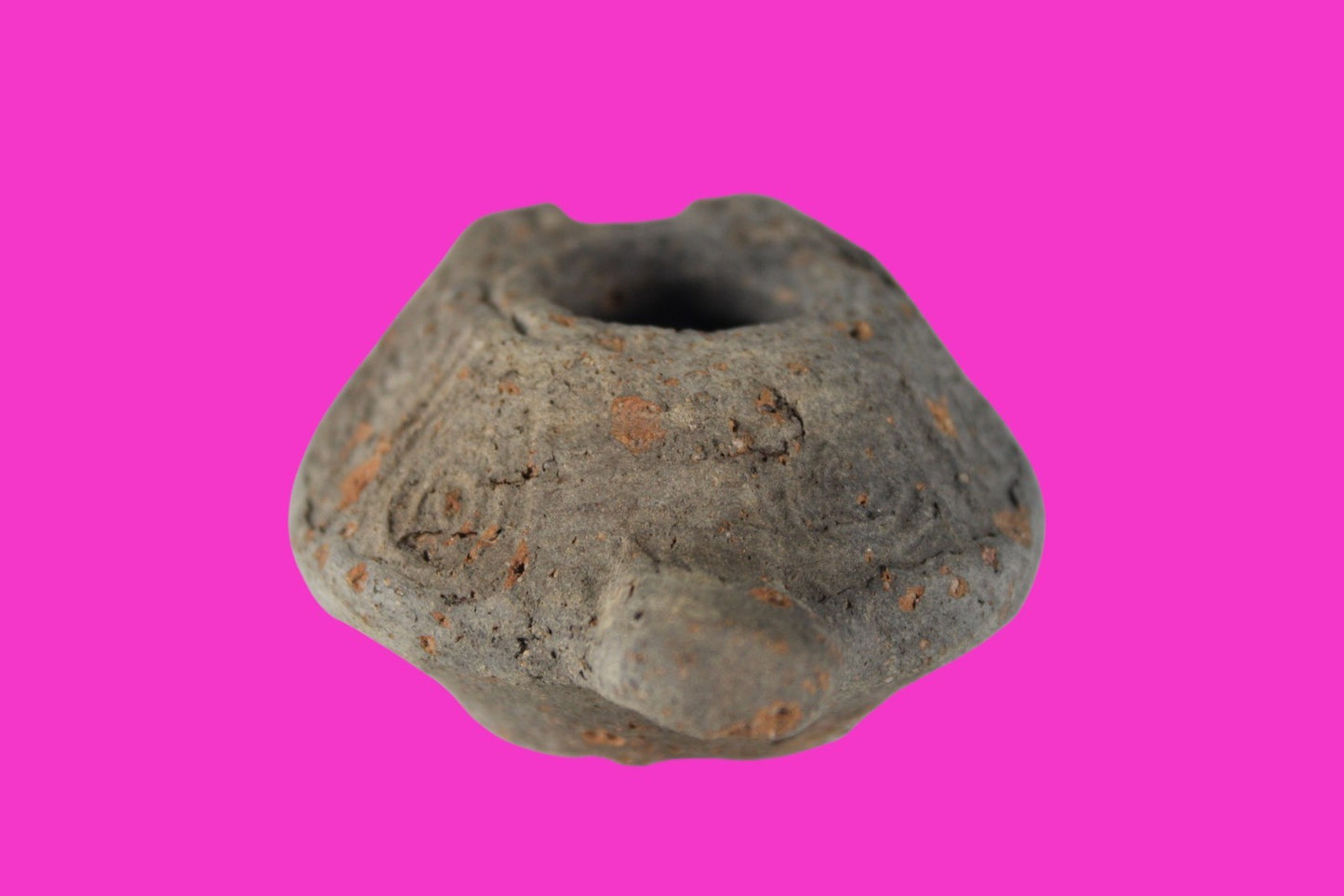 Oil Lamp Holy Land Ancient Artifact Jesus Christ Home Israel 300-600 AD COA 137
