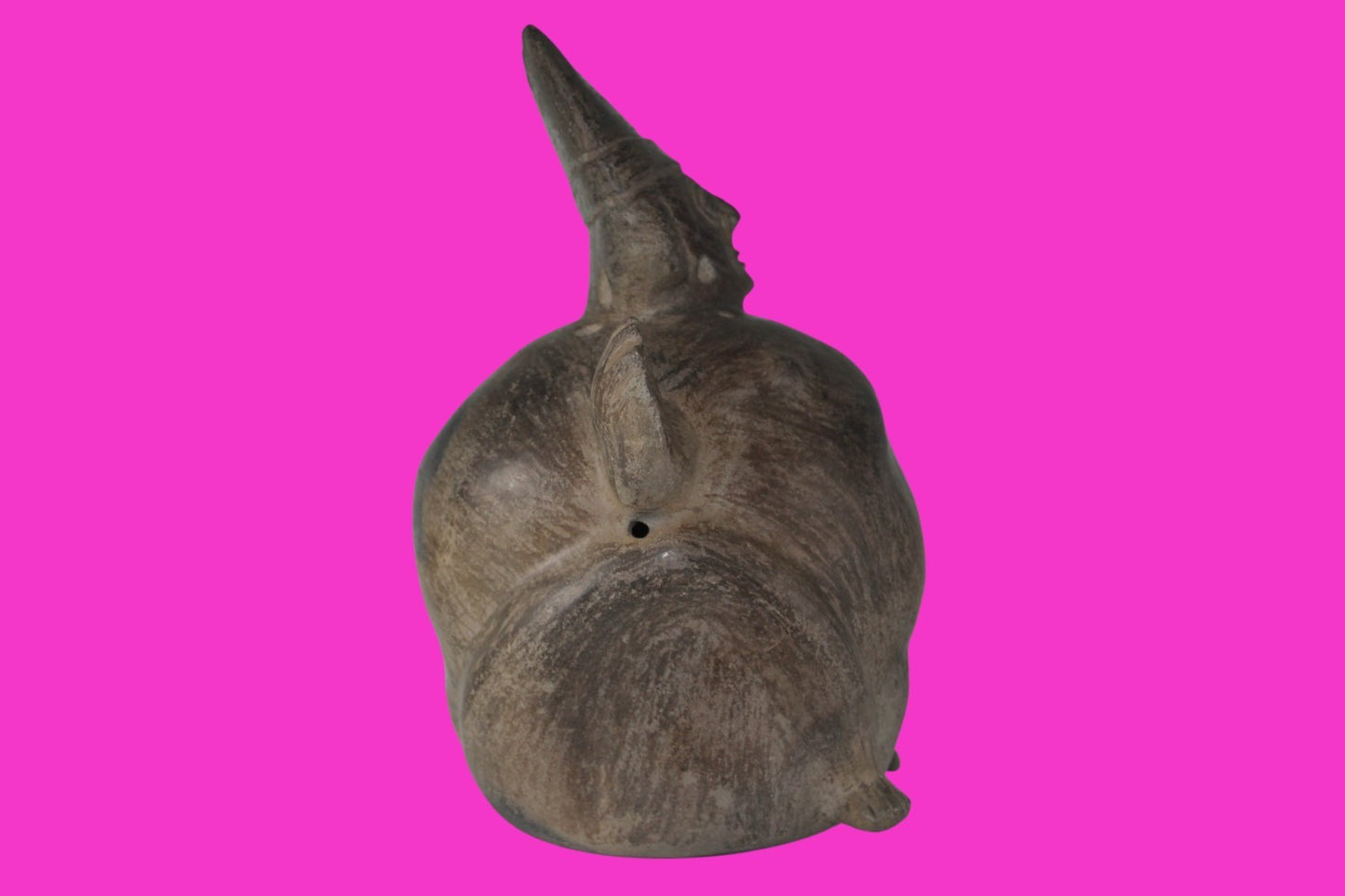 Pre Columbian Artifact Chancay 11 Inch Rotund Figure 1000-1250 AD  Peru COA 264