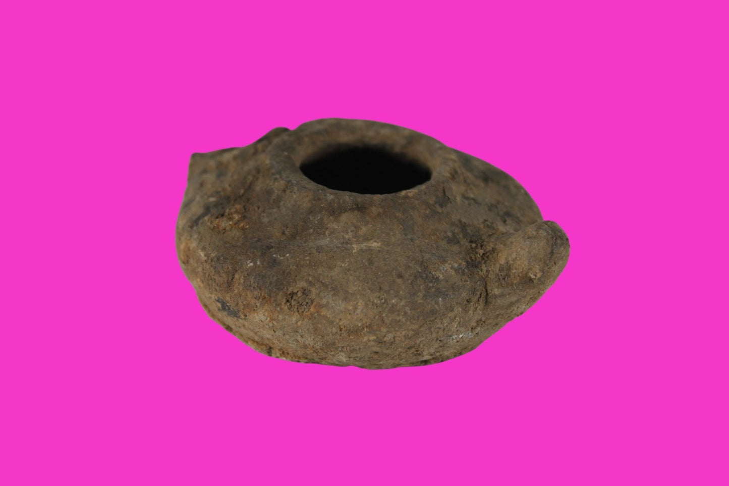 Ancient Holy Land Oil Lamp Artifact Jesus Christ Homeland 100BC-200AD COA 45