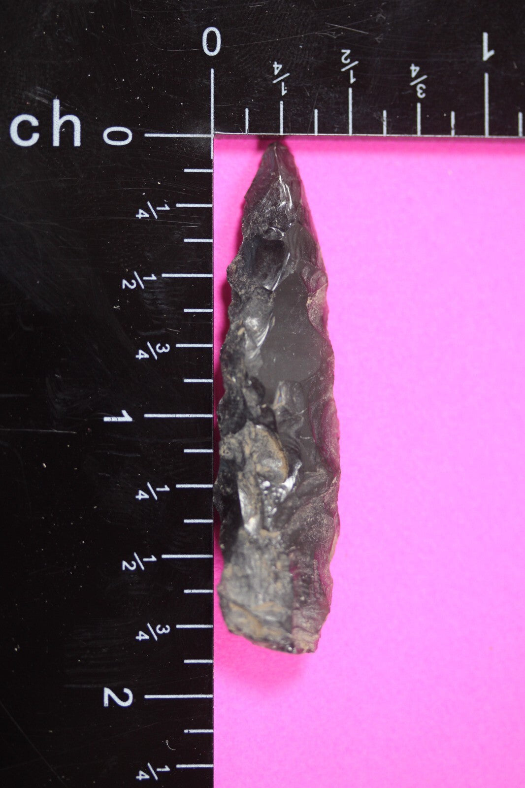 Pre Columbian Artifact Authentic Aztec Arrowhead Battle of Mexico City COA 49