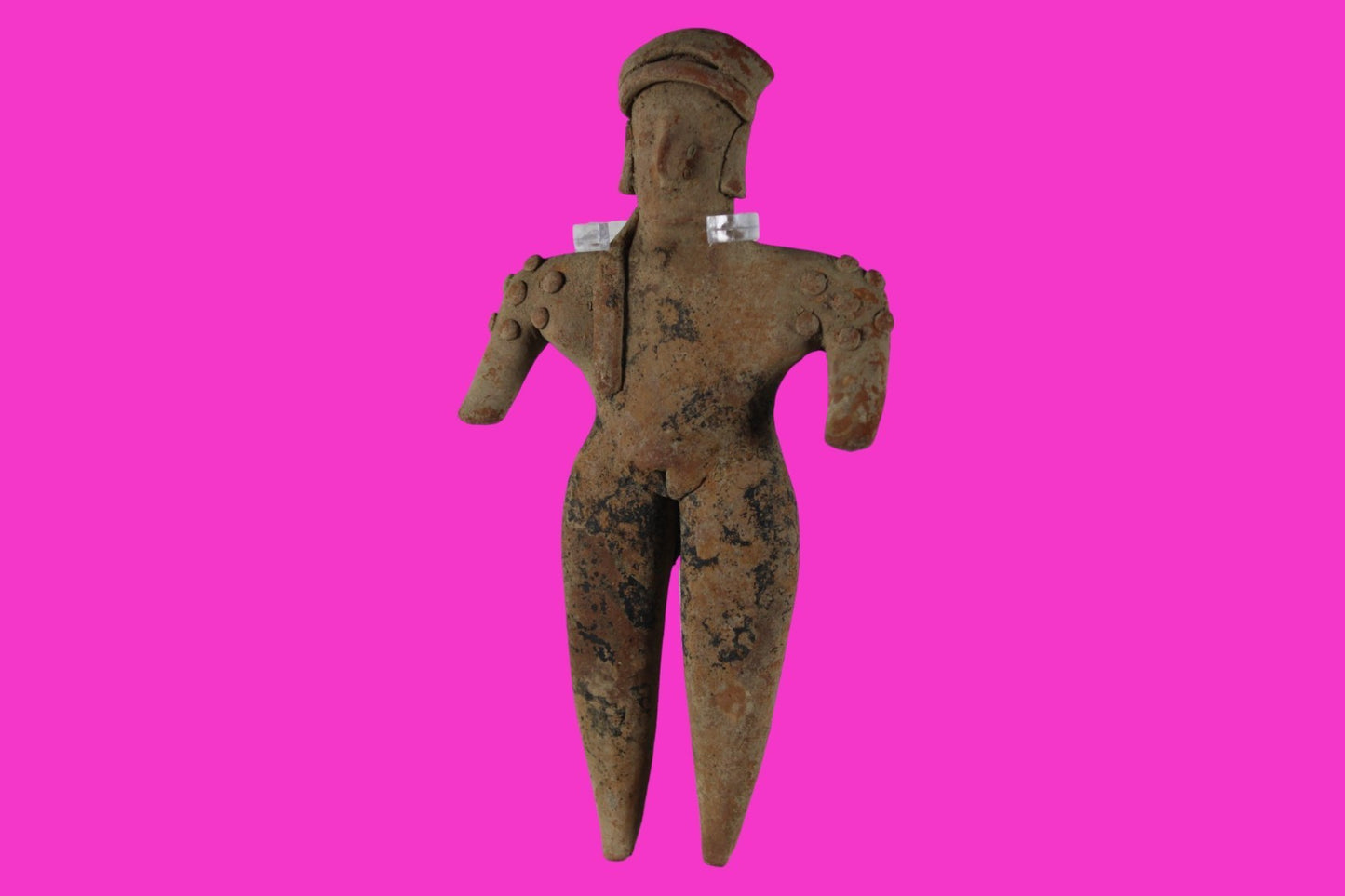 Pre Columbian Artifact 7 Inch Tall Shaft Tomb Figure Colima Mexico 100BC COA 284