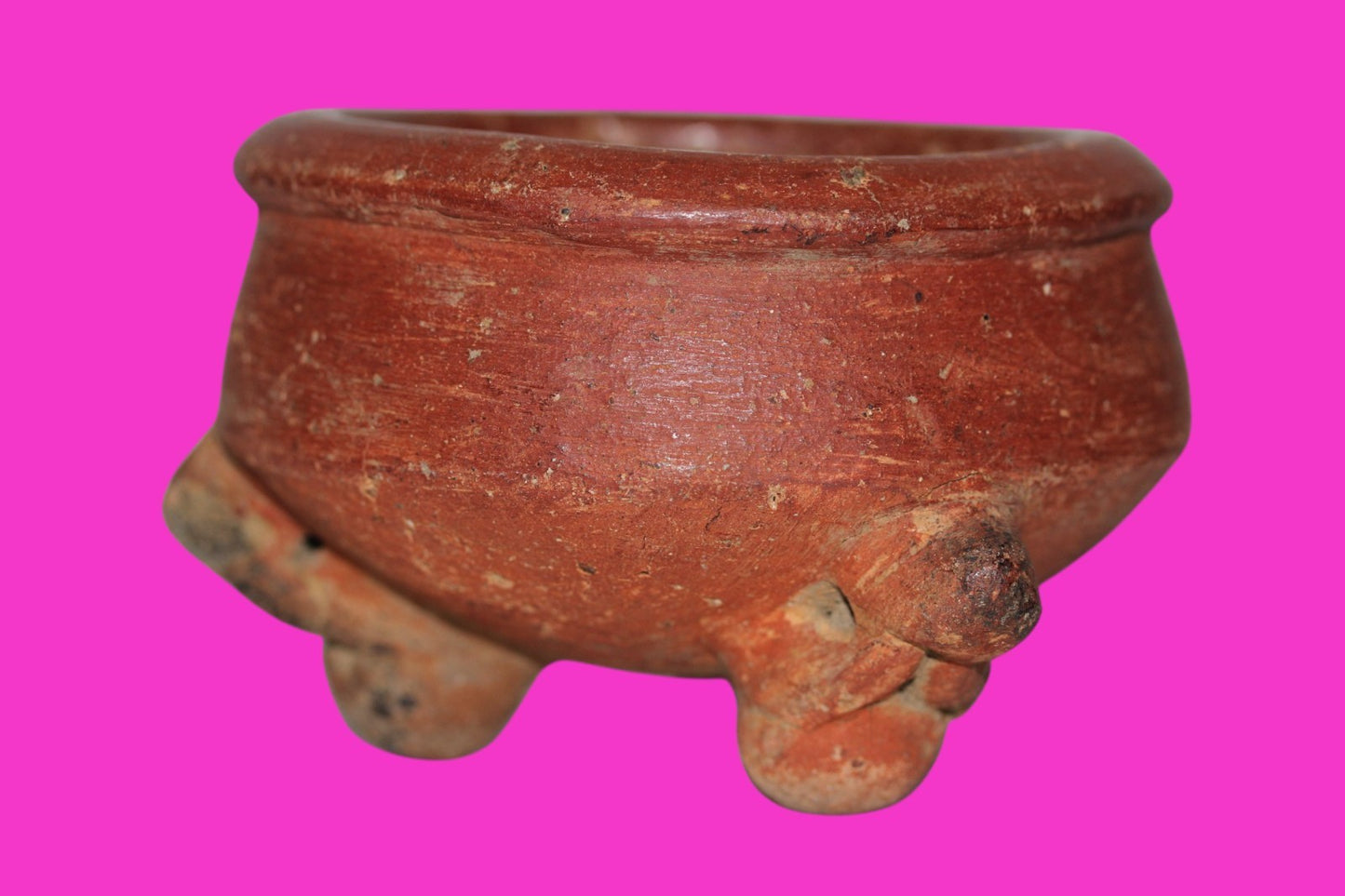 Pre Columbian Artifact Authentic Tripod Bowl Gran Cocle Panama 800 AD COA J74