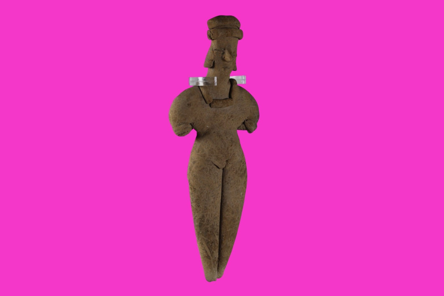 Pre Columbian Artifact 7 in Female Shaft Tomb Figure Colima Mexico 100BC COA 278
