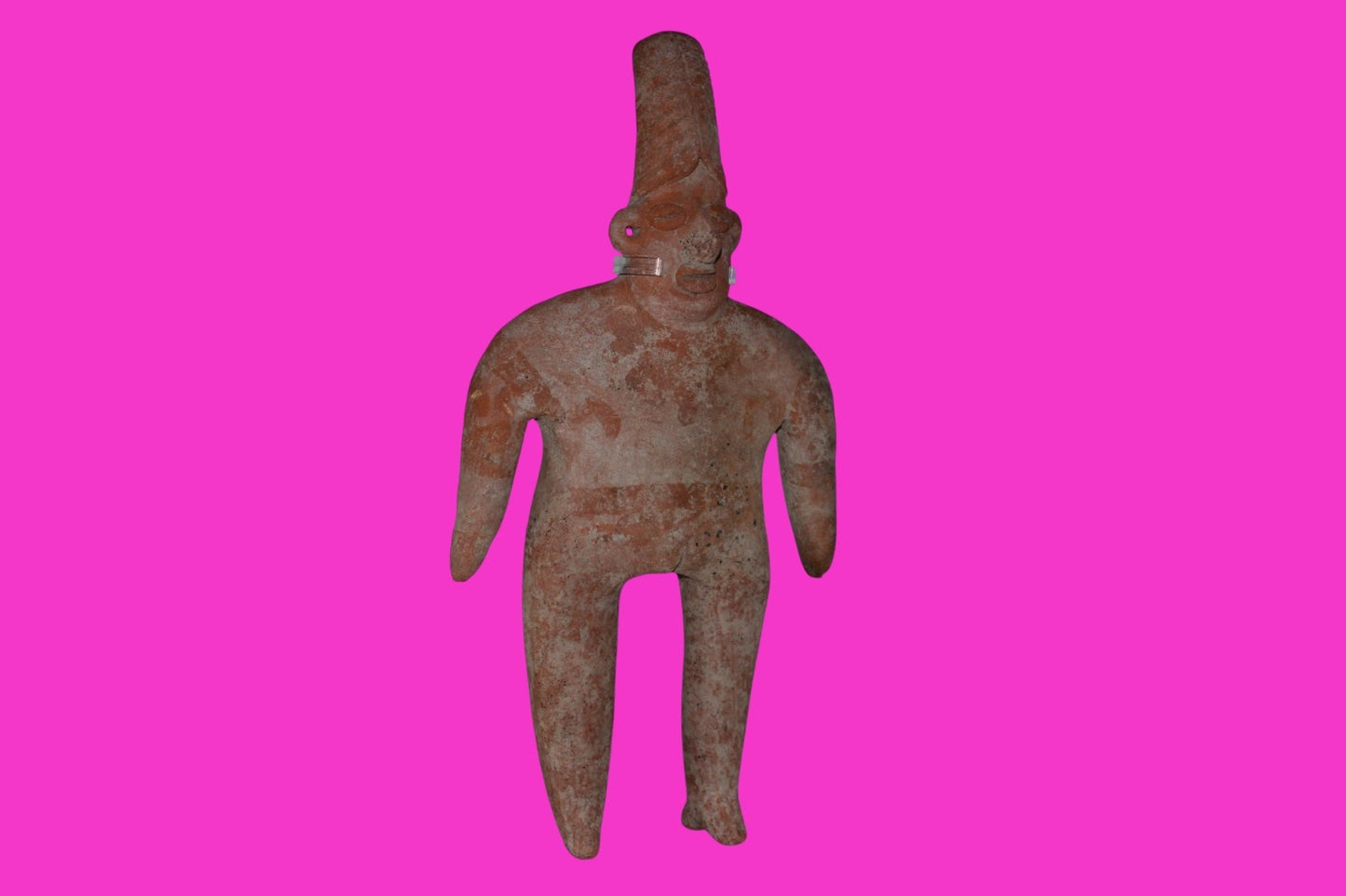 Pre Columbian Artifact Giant 10in Female Tomb Figure Colima Mexico 100BC COA 271