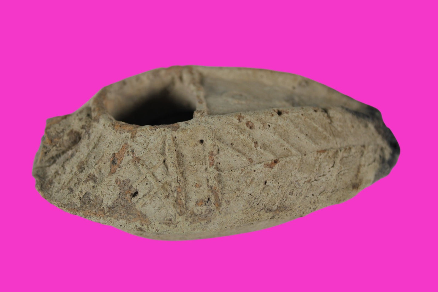 Oil Lamp Holy Land Ancient Artifact Jesus Christ Home Israel 300-600 AD COA 105