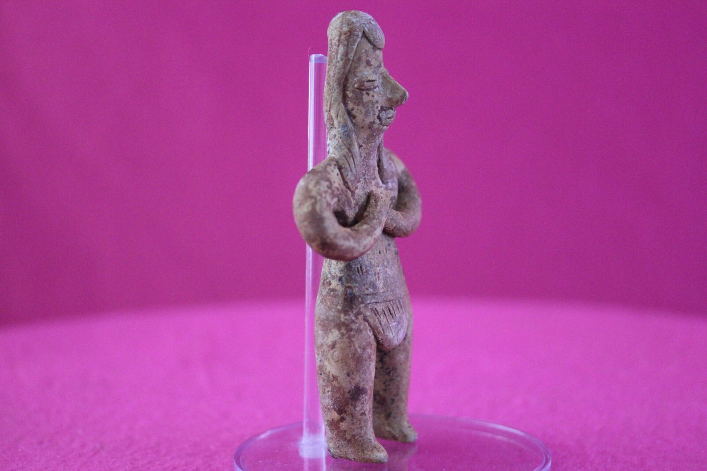 Pre Columbian Authentic Artifact Pretty Lady Tomb Figure Colima Mexico COA 176