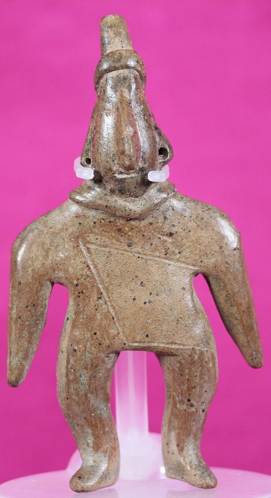 Authentic Pre Columbian Artifact Colima Shaman Tomb Figure 300BC-300AD COA J13