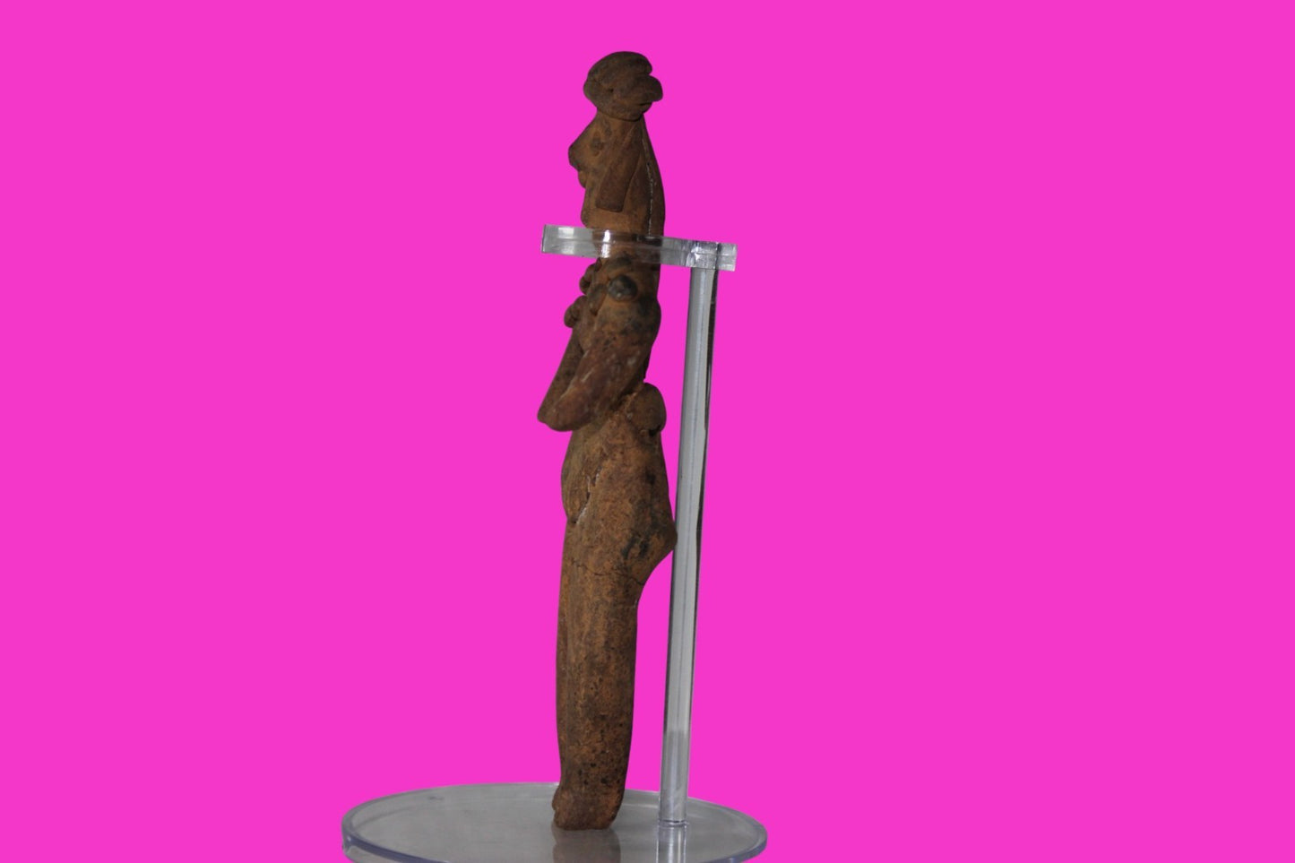 Pre Columbian Artifact 6in Female Shaman Tomb Figure Colima Mexico 100BC COA 266