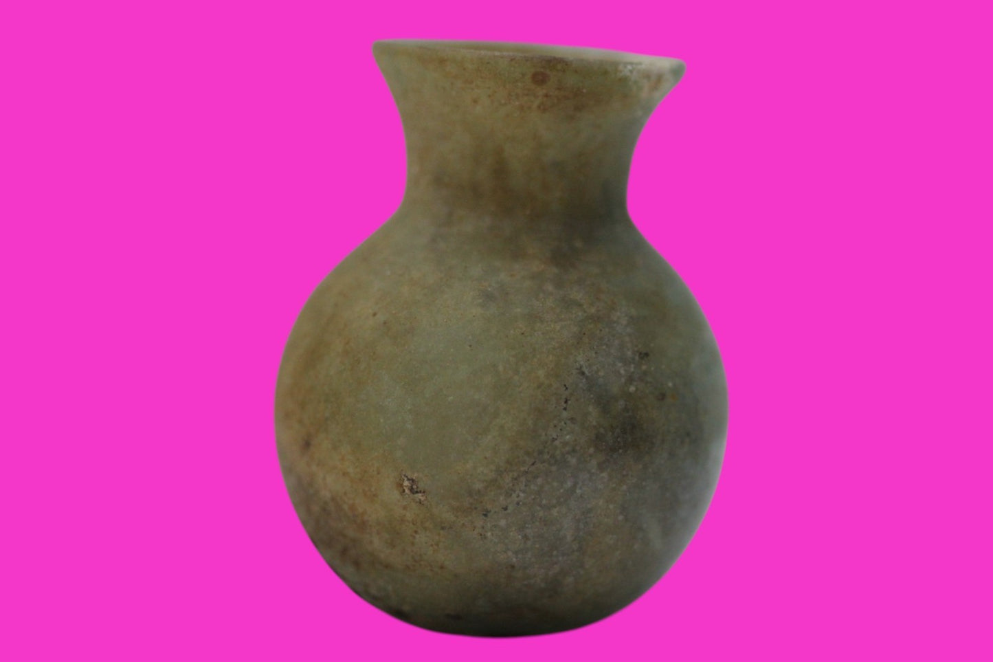 Holy Land Artifact Authentic Ancient Glass Bottle 100-300 AD Roman Era COA J17