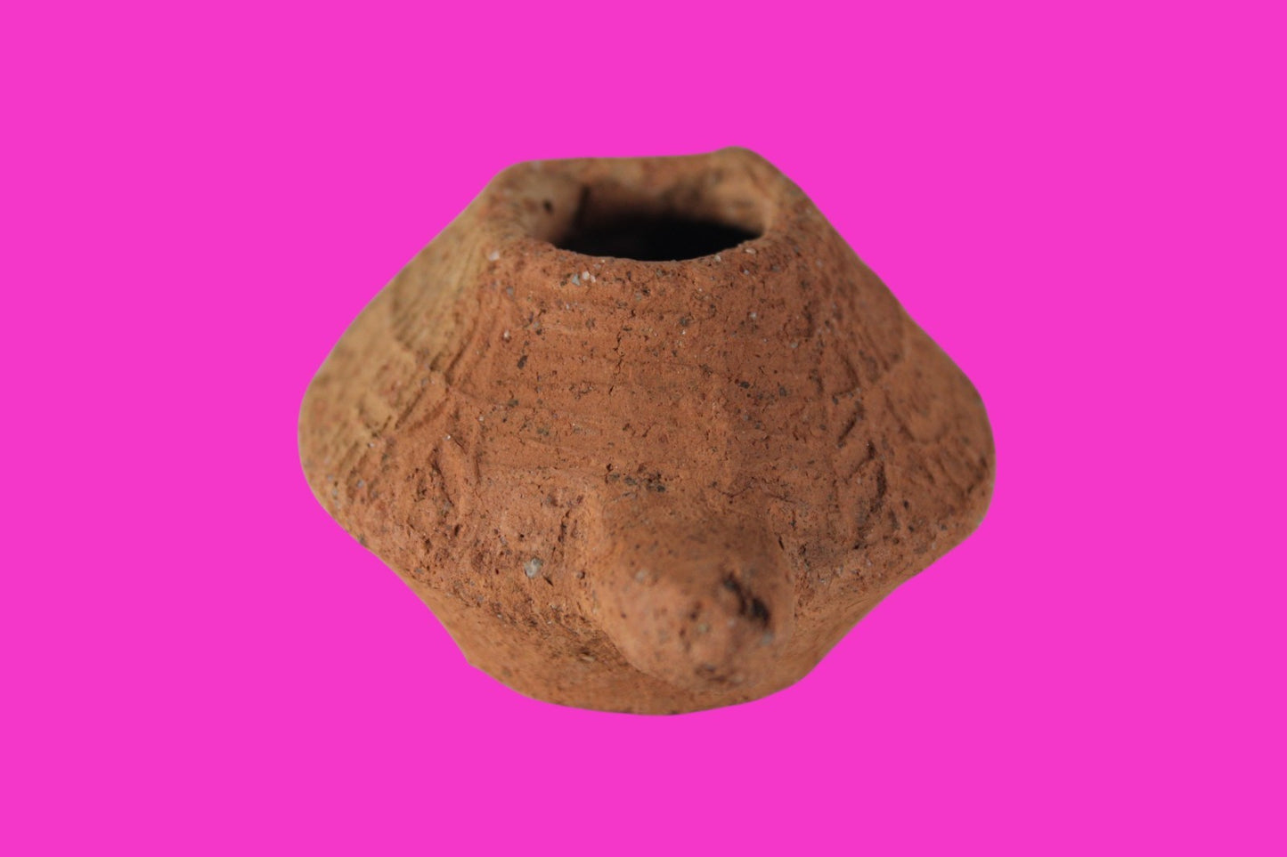 Oil Lamp Holy Land Ancient Artifact Jesus Christ Home Israel 300-600 AD COA 130