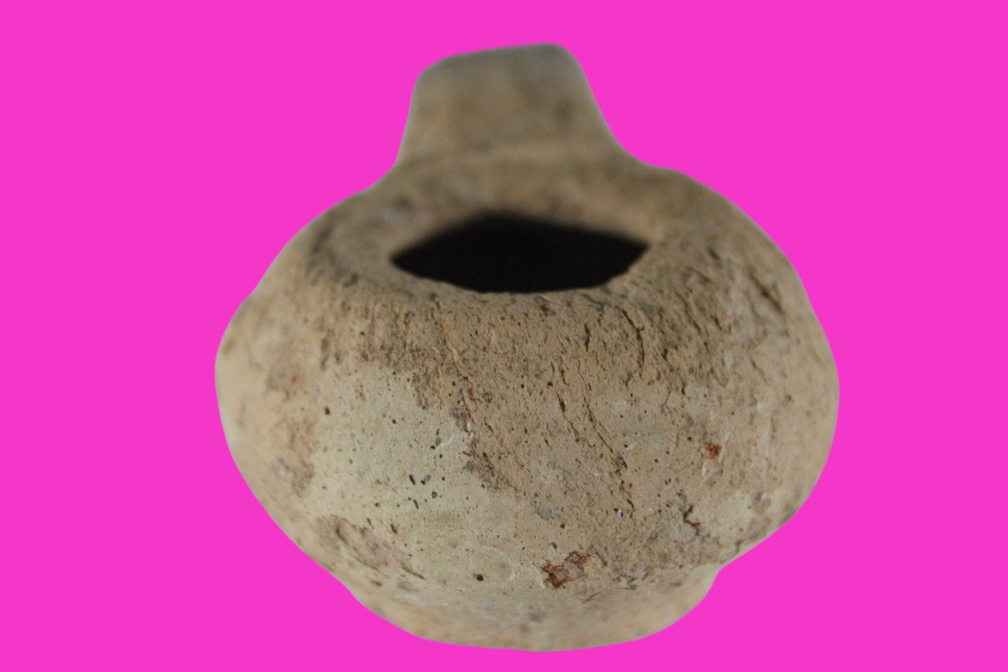 Ancient Holy Land Oil Lamp Artifact Land of Jesus Christ 100 BC-200 AD COA J147