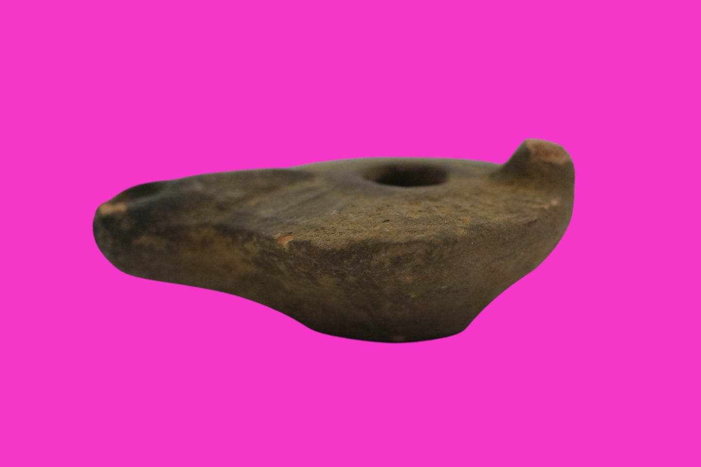 Holy Land Oil Lamp Ancient Artifact Jesus Christ Homeland 100-400 AD COA J107