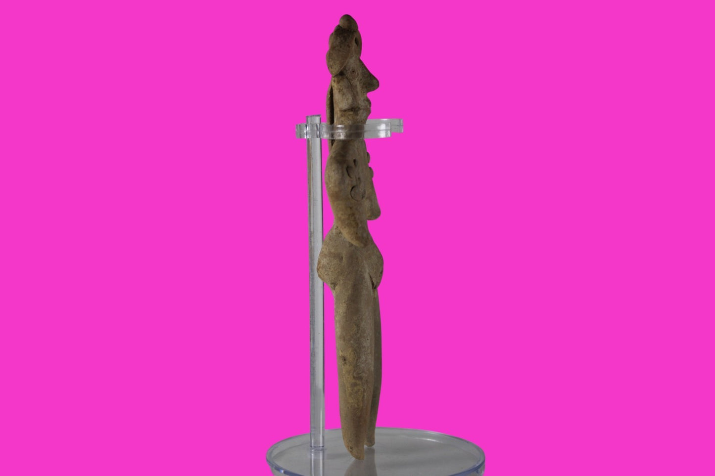 Pre Columbian Artifact 7 Inch Tall Shaft Tomb Figure Colima Mexico 100BC COA 286