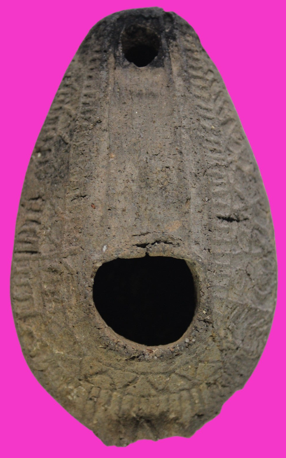 Oil Lamp Holy Land Ancient Artifact Jesus Christ Home Israel 300-600 AD COA 131