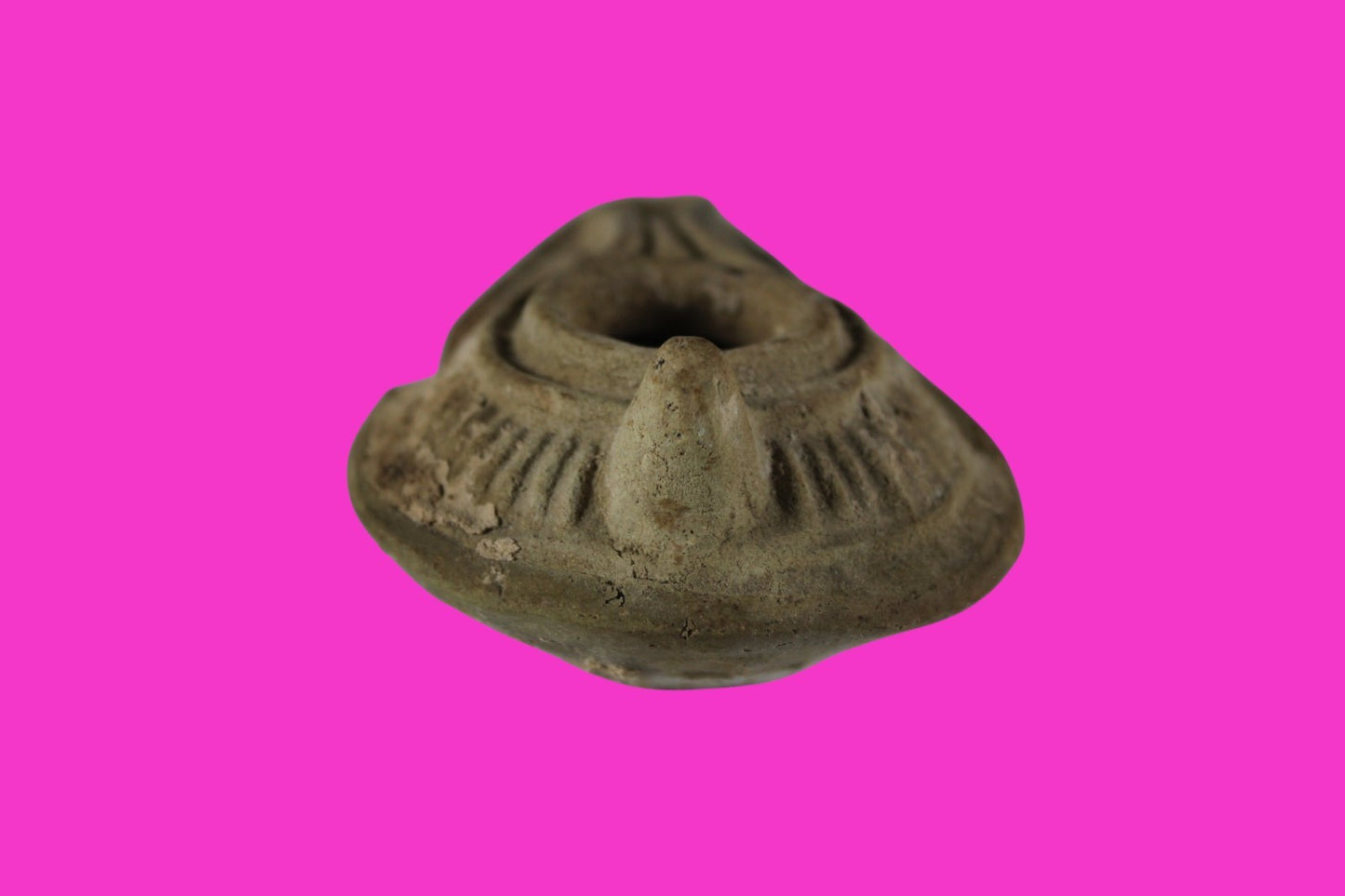 Ancient Holy Land Oil Lamp Artifact  From Jesus Christ Homeland 400-600AD COA 35